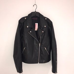 Womens Leather Biker Jacket